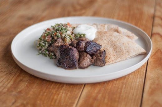 Shawarma lamb with tabbouleh