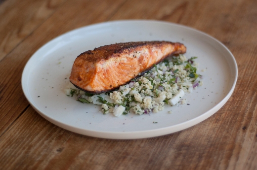 Salmon-with-moroccan-couscous