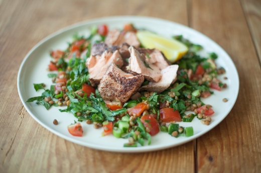 Sumac-salmon-with-lentil-tabbouleh - Copy