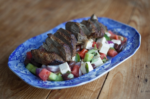cumin-lamb-greek-salad